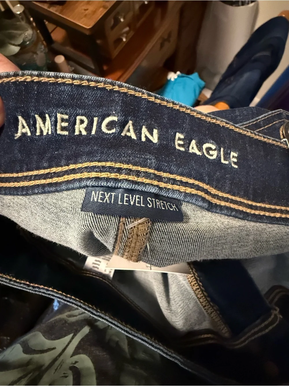 American Eagle Outfitters Dark Blue Flare Jeans